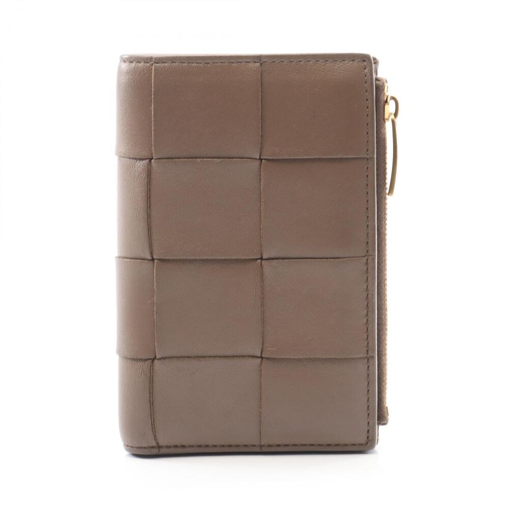 Bottega Veneta Intrecciato Bifold Wallet Leather Brown